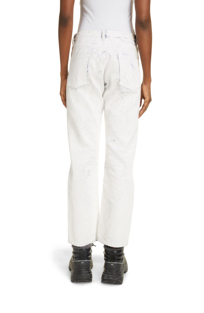 Maison Margiela Bianchetto Hand Painted Boyfriend Jeans, Alternate, color, 