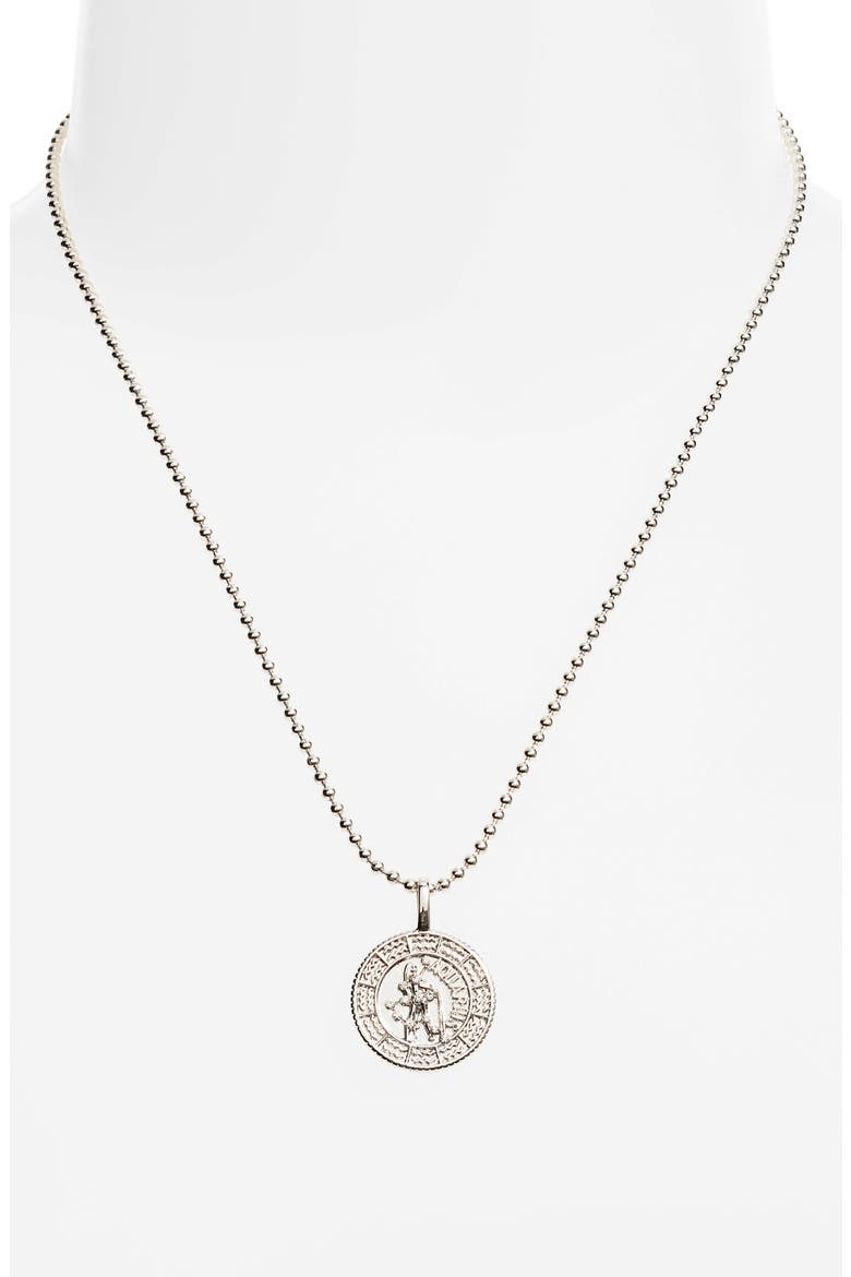 Zodiac Pendant Necklace, Alternate, color, SILVER- SAGITTARIUS