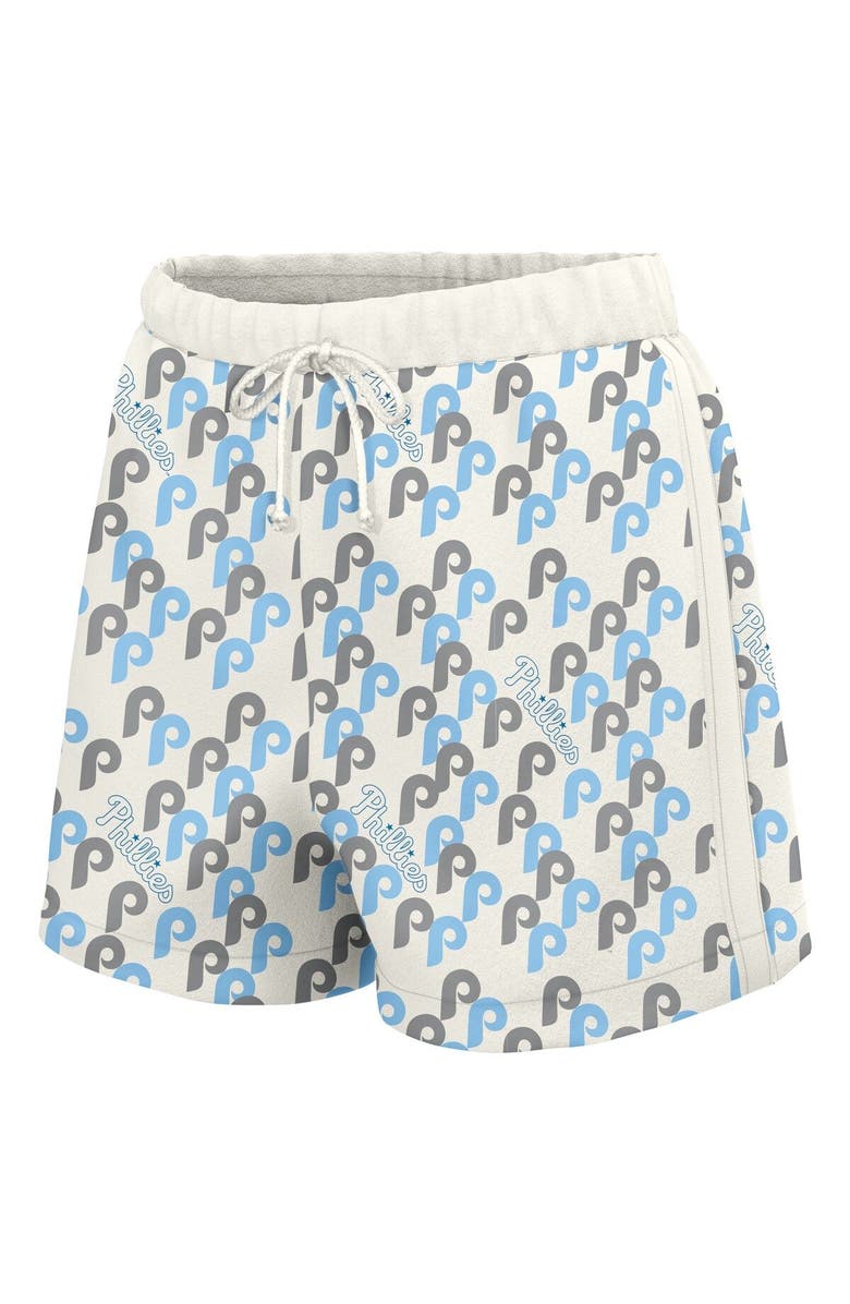 LUSSO Women's Lusso  White Philadelphia Phillies Marge Shorts, Alternate, color, White