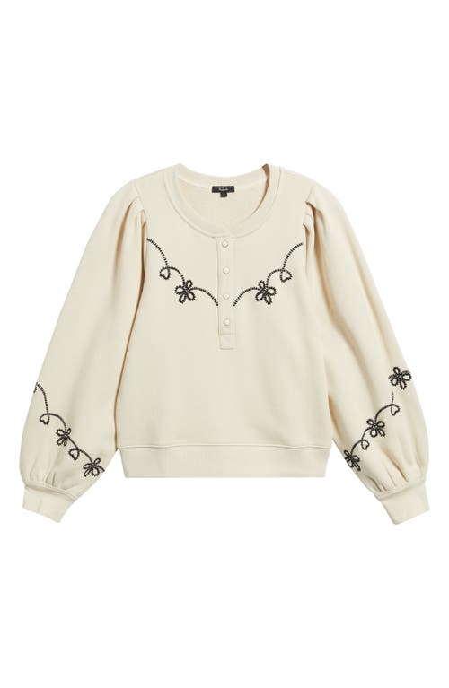 Rails Hanne Puff Shoulder Sweatshirt In Neutral