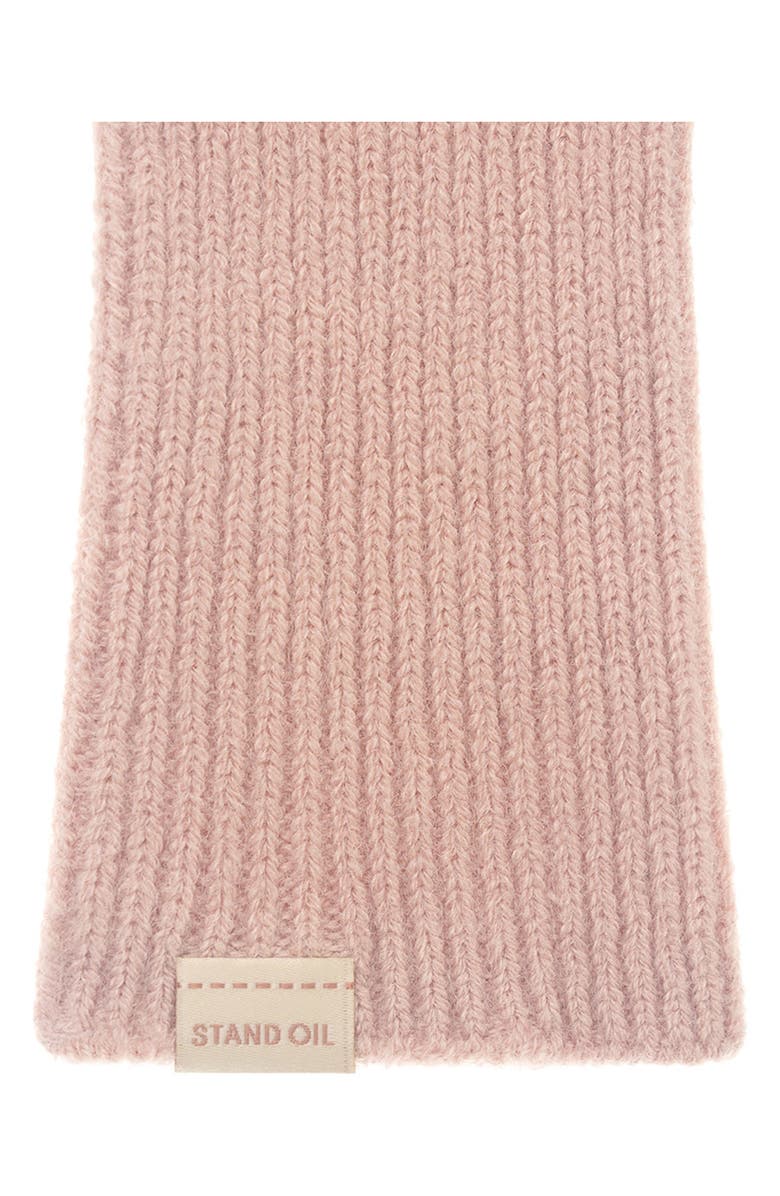 Stand Oil Heart Stud Knit Gloves, Alternate, color, Pink