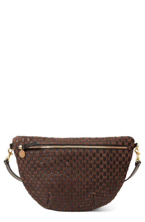 Clare V . Grande Woven Leather Belt Bag In Multi