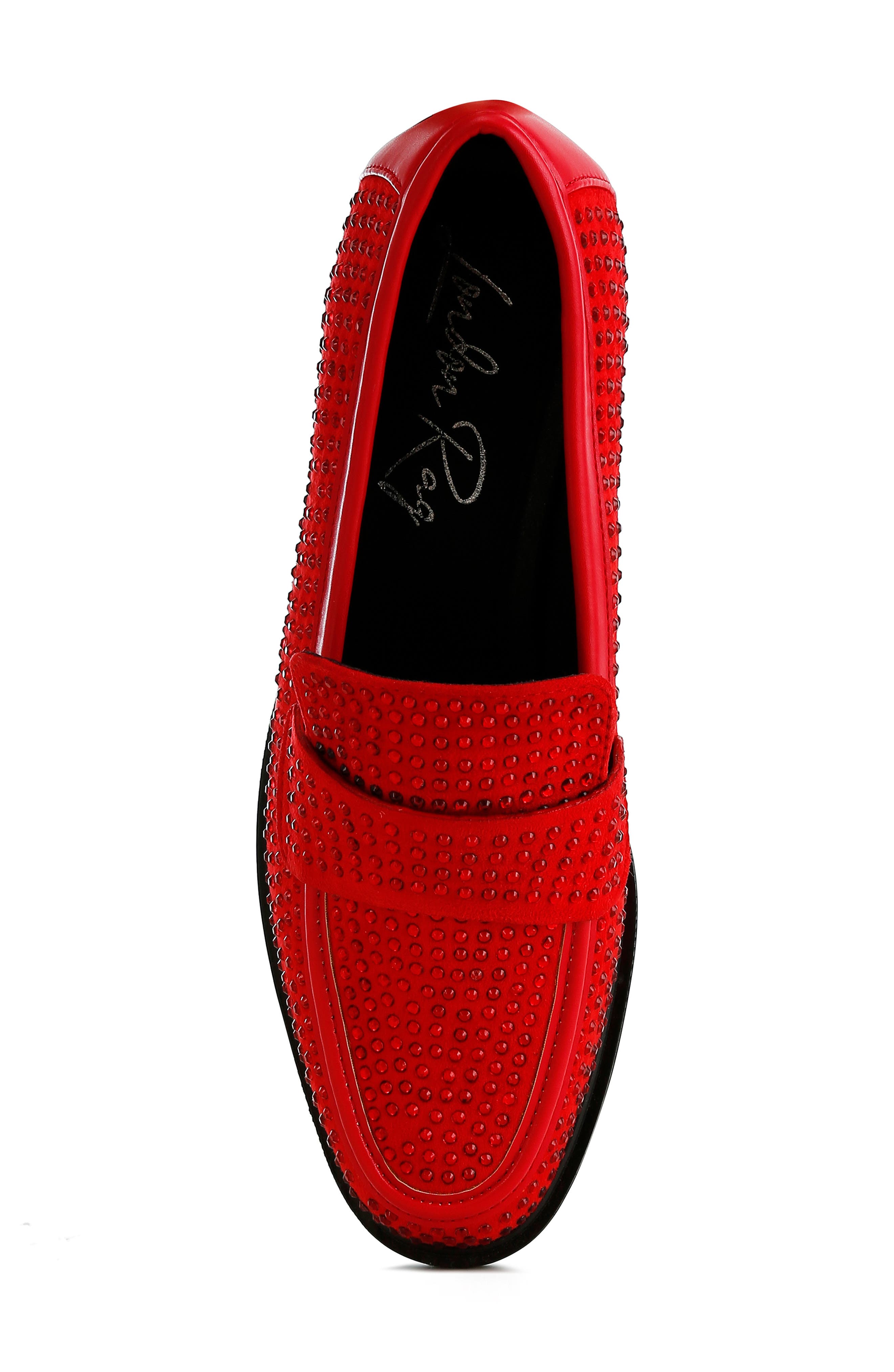Hobbs Studded Loafer, Alternate, color, RED