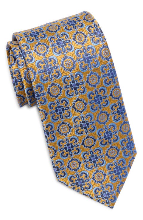 Adelaide Float Medallion Silk Blend Tie