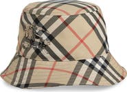 Burberry EKD Check Twill Bucket Hat