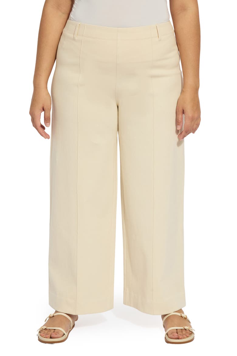 Nova Pintuck Pull-On Wide Leg Pants, Main, color, COCO CLAY