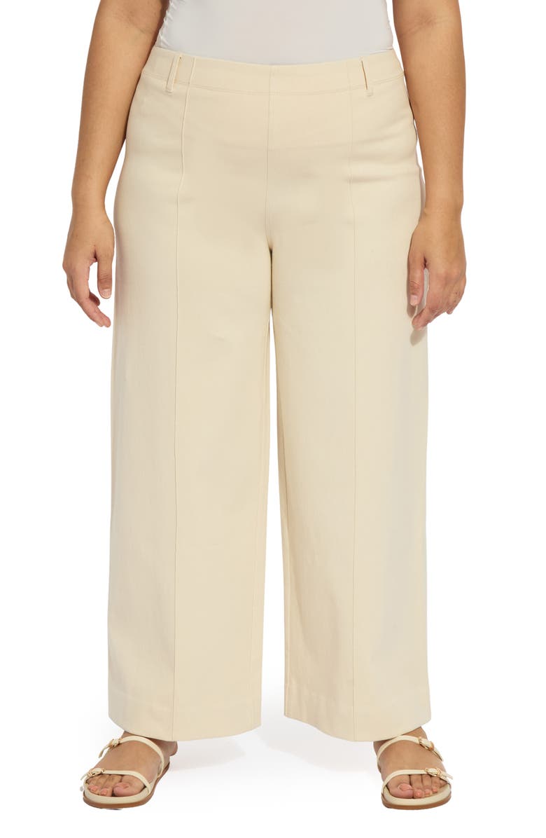 Lysse Nova Pintuck Pull-On Wide Leg Pants, Main, color, Coco Clay