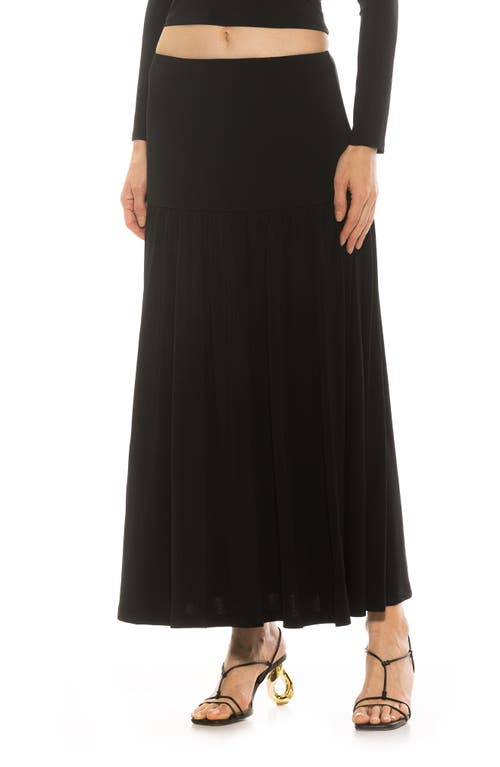 Alexia Admor Lia Low Rise Maxi Skirt In Black