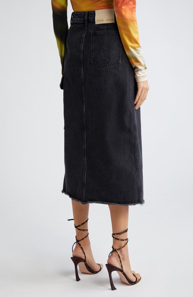Stine Goya Peter Organic Cotton Denim Cargo Skirt, Alternate, color, 