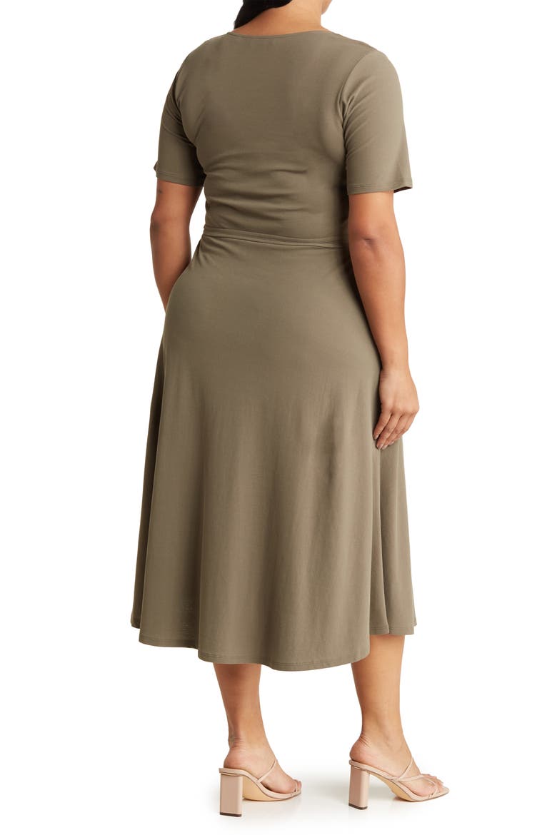 Cotton Midi Dress, Alternate, color, MINERAL