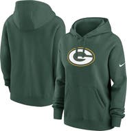 Nike Women's Nike Green Green Bay Packers Club Fleece Pullover Hoodie