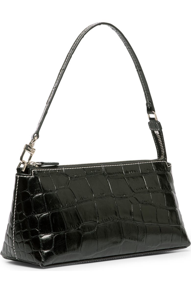 STAUD BIRKENSTOCK + STAUD Kaia Croc-Embossed Shoulder Bag, Alternate, color,