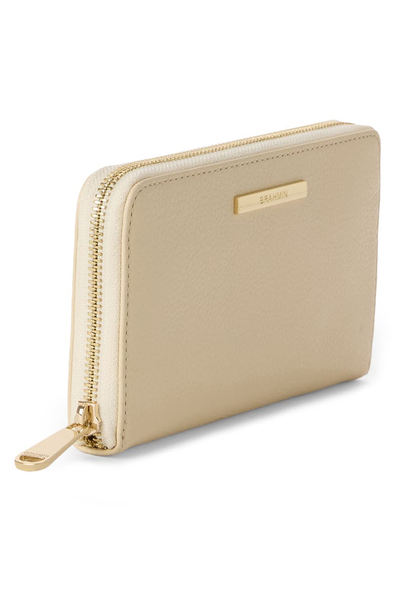 Suri Leather Zip Wallet, Alternate, color, IVORY