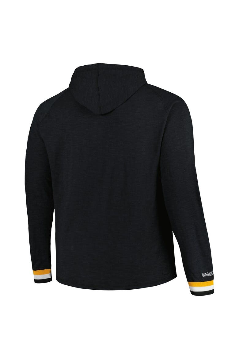 Men's Mitchell & Ness  Black Pittsburgh Penguins Big & Tall Legendary Raglan Pullover Hoodie, Alternate, color, Black