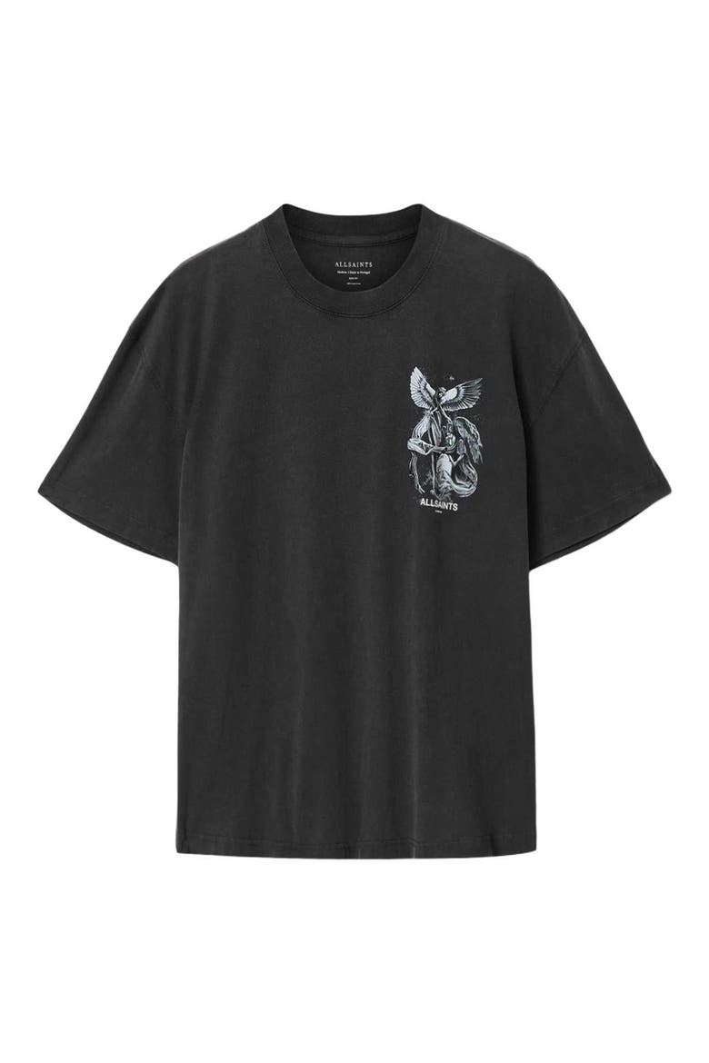 Seraph Graphic T-Shirt, Main, color, WASHED BLACK