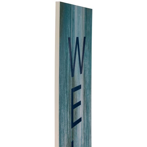 Northlight Weathered Coastal "welcome" Porch Board Sign Decoration In Gray