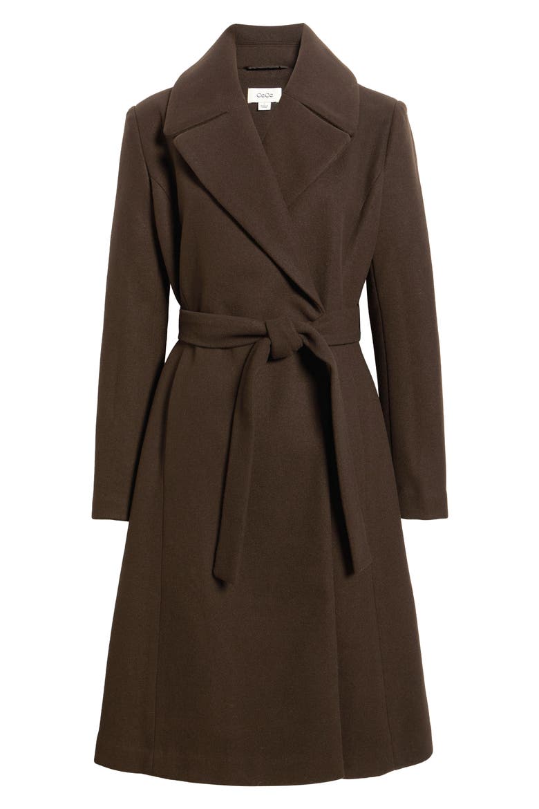 Double Breasted Coat, Main, color, CHOCOLATE