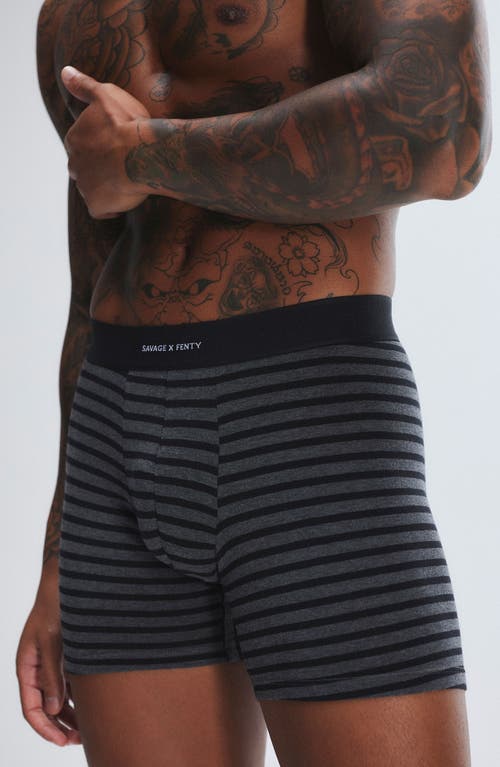 Savage X Fenty Boxer Briefs In Night Gram Grey/blac