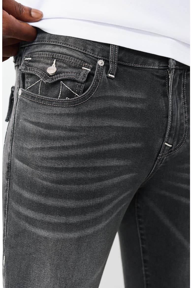 Ricky Snap Flap Straight Leg Jeans, Alternate, color, GREY GLOOMY WASH
