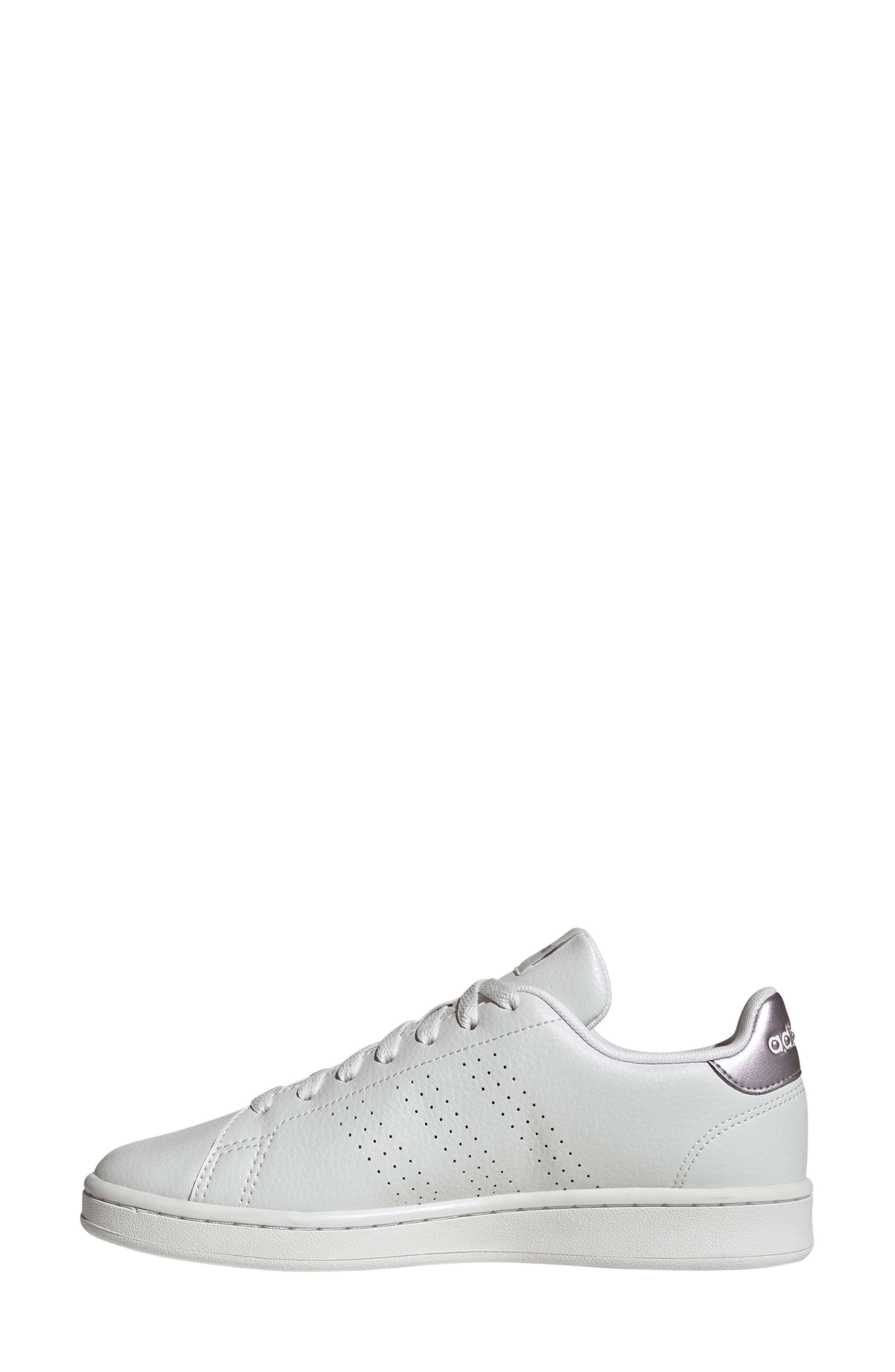 adidas Advantage Perforated Stripe Sneaker, Alternate, color, 