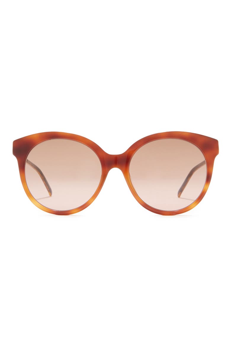 55mm Round Sunglasses, Main, color, HAVANA