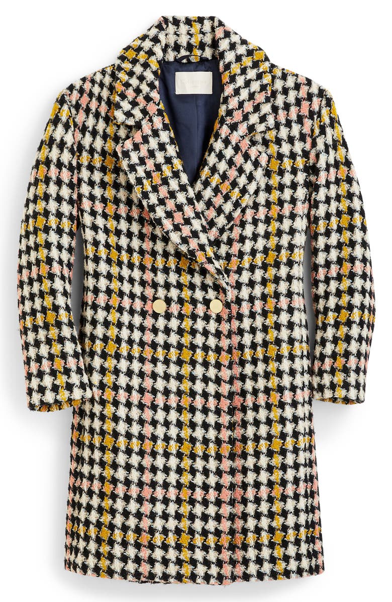 J.Crew Collection Oversize Lurex<sup>®</sup> Tweed Coat, Alternate, color,