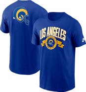 Nike Men's Nike Royal Los Angeles Rams Rewind Front and Back Hit Essential T-Shirt