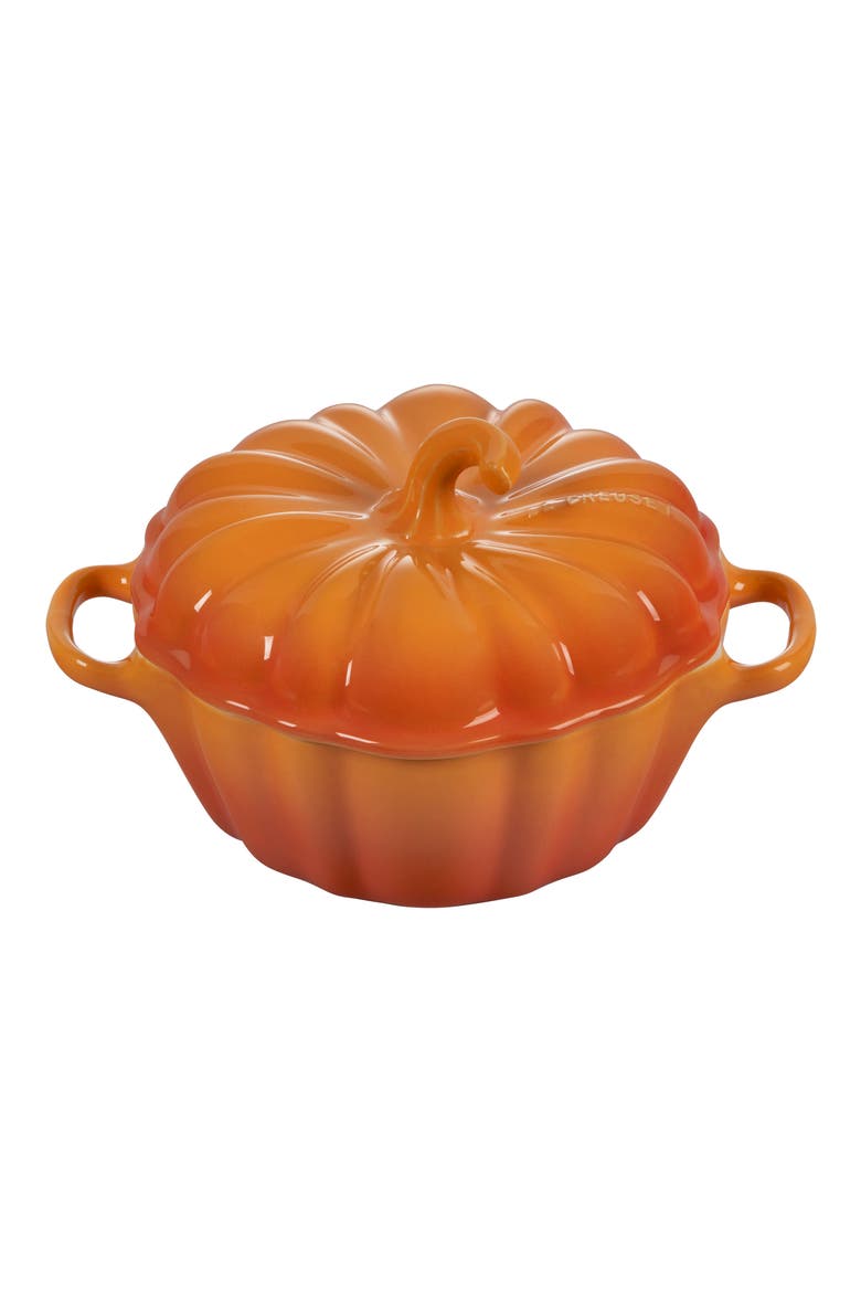Figural Pumpkin Mini Baking Dish, Main, color, PERSIMMON