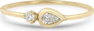 Zoë Chicco Pear Diamonds 14k Gold Diamond Ring