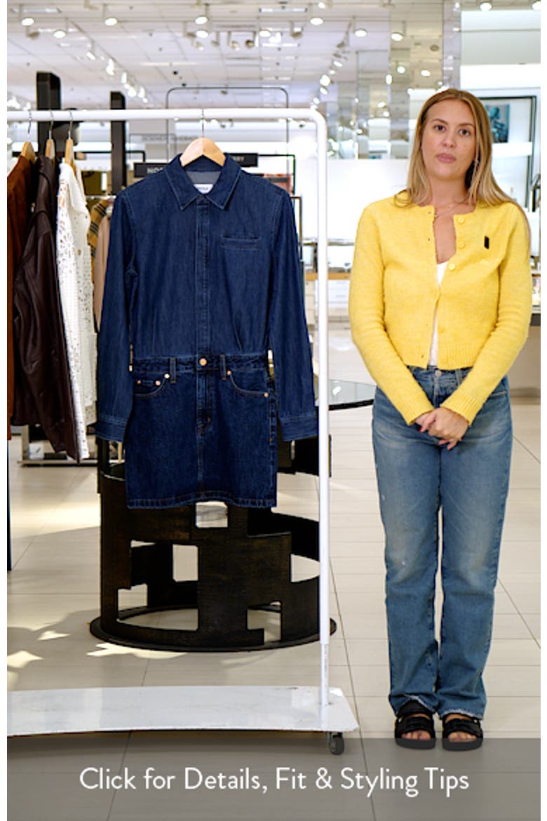 Pixie Long Sleeve Denim Minidress video