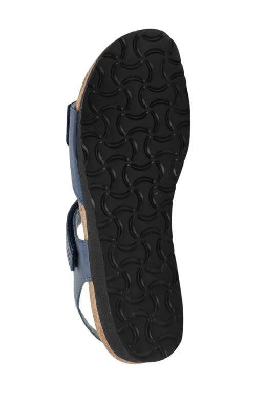 Naot Vivian Wedge Sandal In Polar Sea Leather