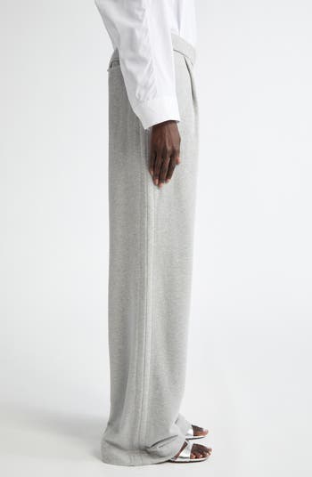 Dries Van Noten Hartia Pleated Cotton Wide Leg Sweatpants Dries Van Noten Hartia Pleated Cotton Wide Leg Sweatpants