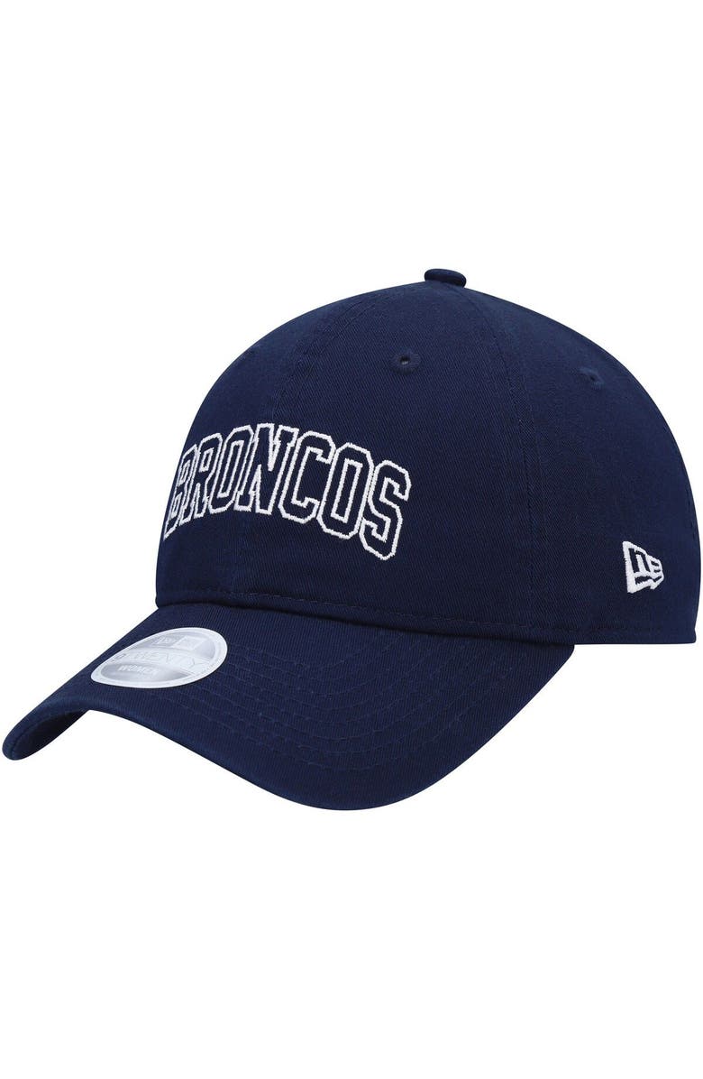 New Era Women's New Era Navy Denver Broncos Collegiate 9TWENTY Adjustable Hat, Main, color, 