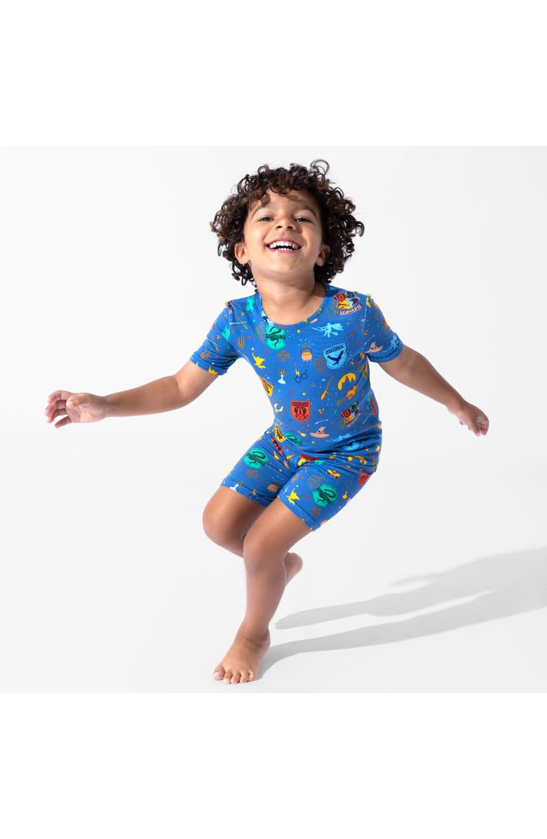 Bellabu Bear House Pride Kids 2-Piece Short Sleeve & Shorts Pajama Set, Alternate, color, House Pride