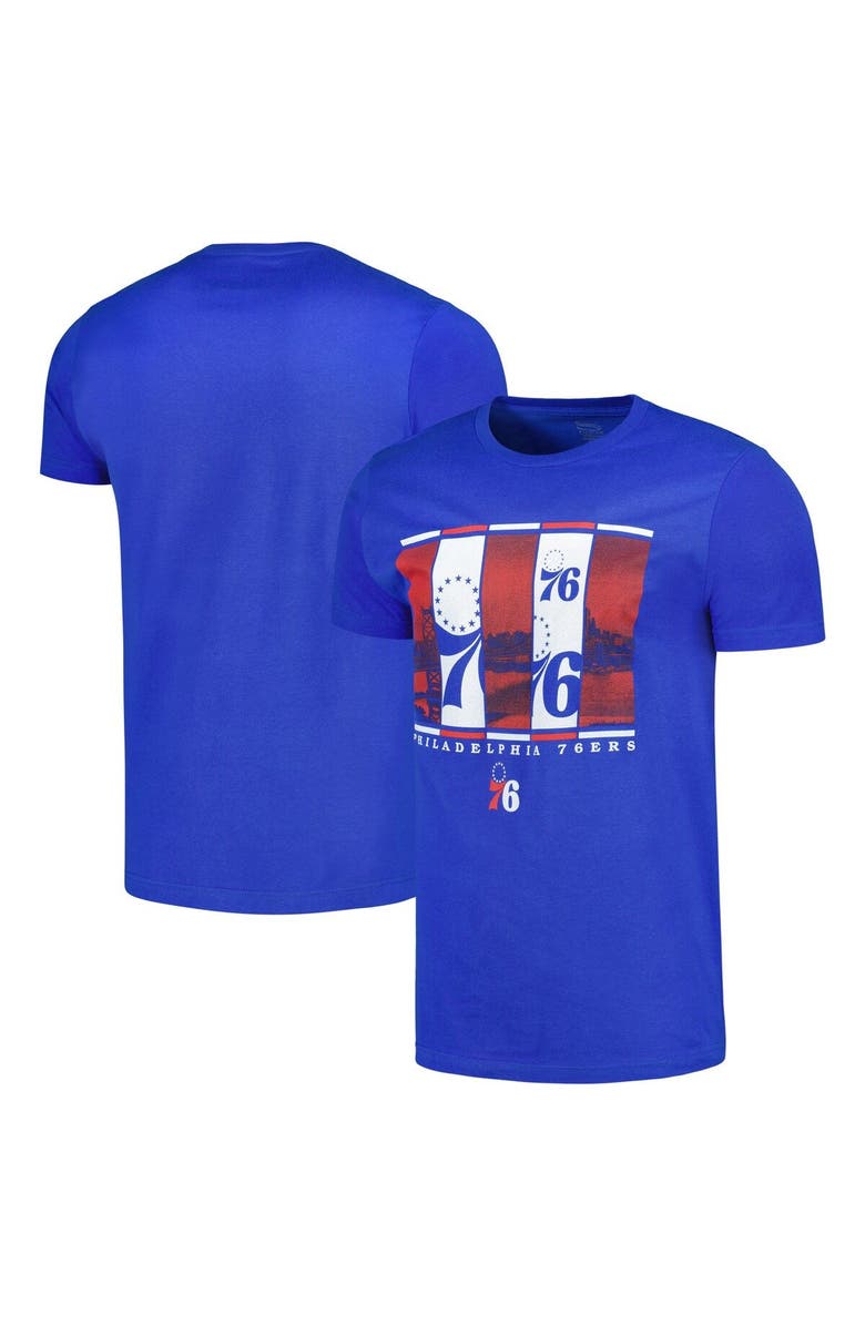 Stadium Essentials Men's Stadium Essentials Royal Philadelphia 76ers City Skyline T-Shirt, Main, color, Royal