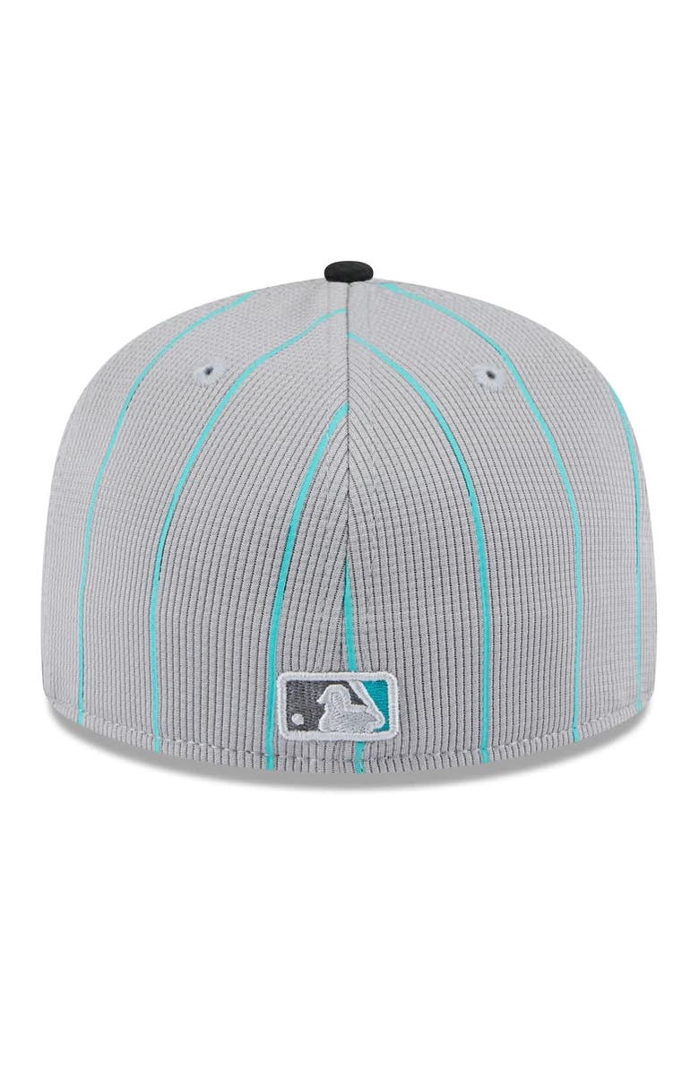 New Era Men's New Era  Gray/Black Miami Marlins 2025 Batting Practice 59FIFTY Fitted Hat, Alternate, color, Gray