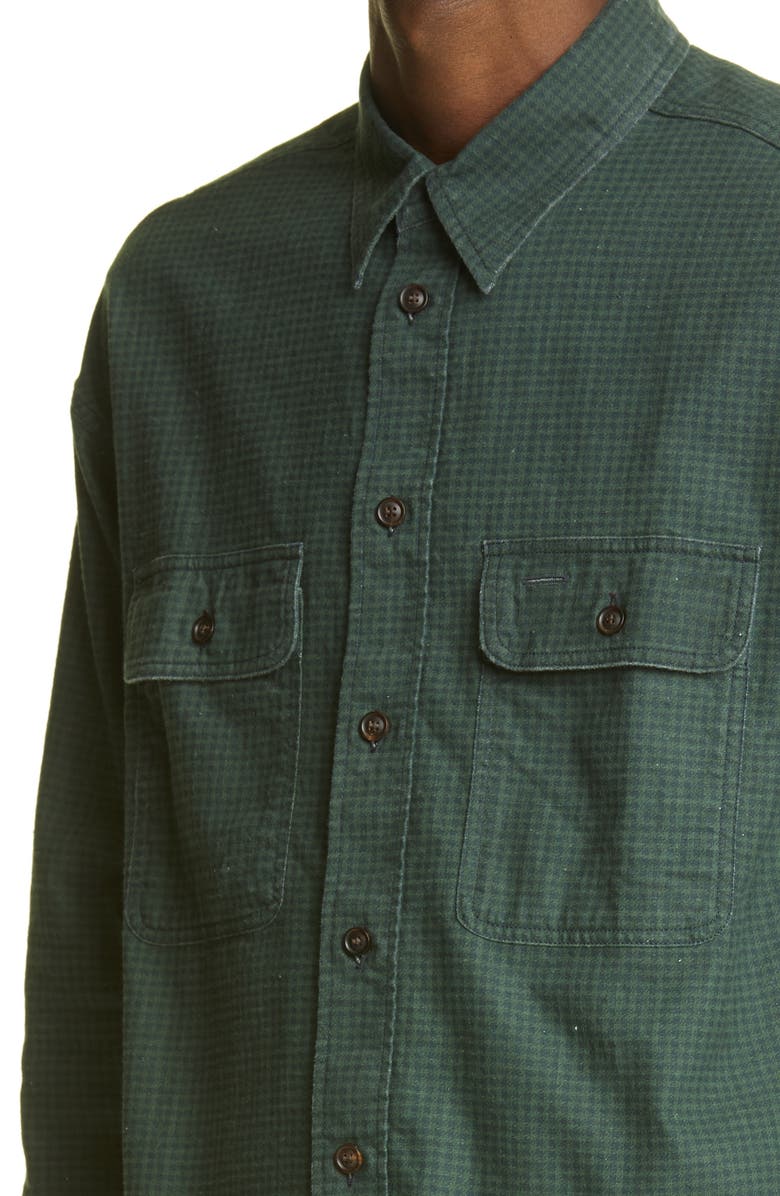 VISVIM Lumber Check Flannel Button-Up Shirt, Alternate, color, 