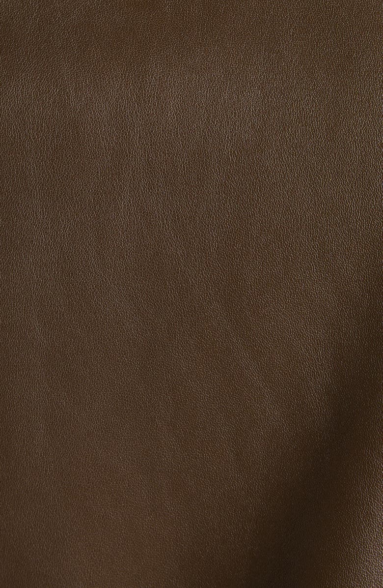 TOM FORD Plongé Leather Cafe Biker Jacket, Alternate, color, Fg820 Dark Olive