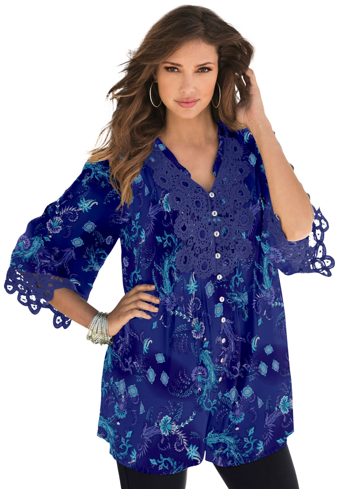 EVENING BLUE INTRICATE PAISLEY