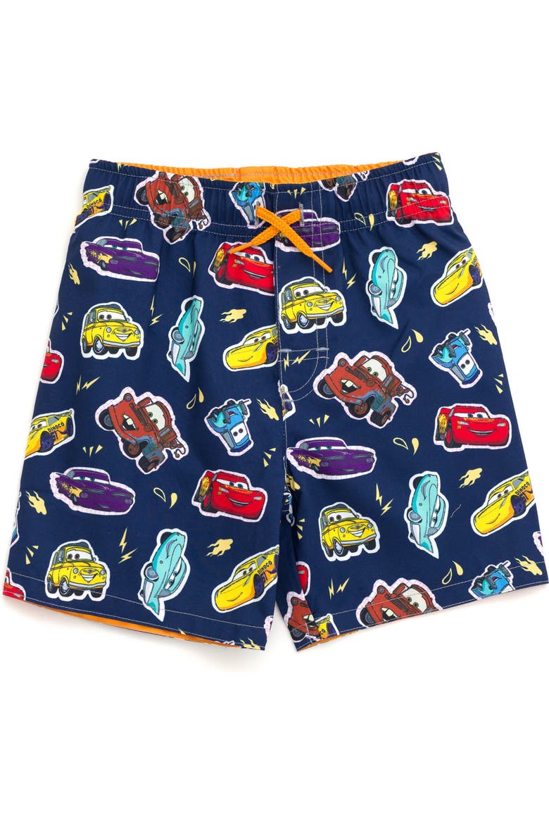 Cars 2-Piece Rash Guard and Swim Trunks Set, Alternate, color, Tow Mater Orange Navy