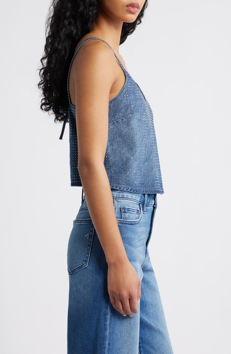 HIDDEN JEANS Stud Embellished Denim Camisole, Alternate, color, Medium