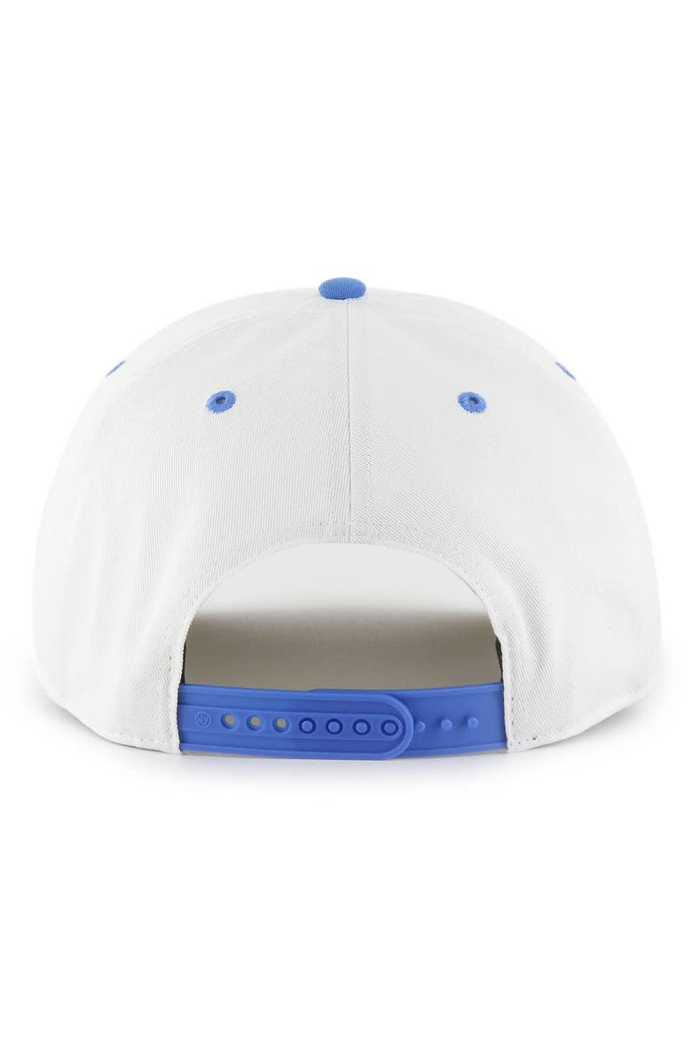 '47 Men's '47 White/Blue Detroit Lions Roscoe Two-Toned Hitch Adjustable Hat, Alternate, color,