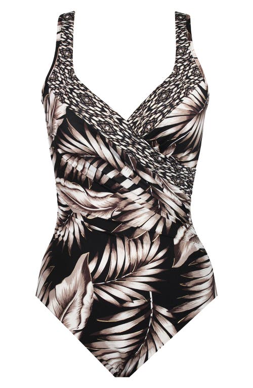 MIRACLESUIT MIRACLESUIT® OASIS IT'S A WRAP UNDERWIRE ONE-PIECE SWIMSUIT 