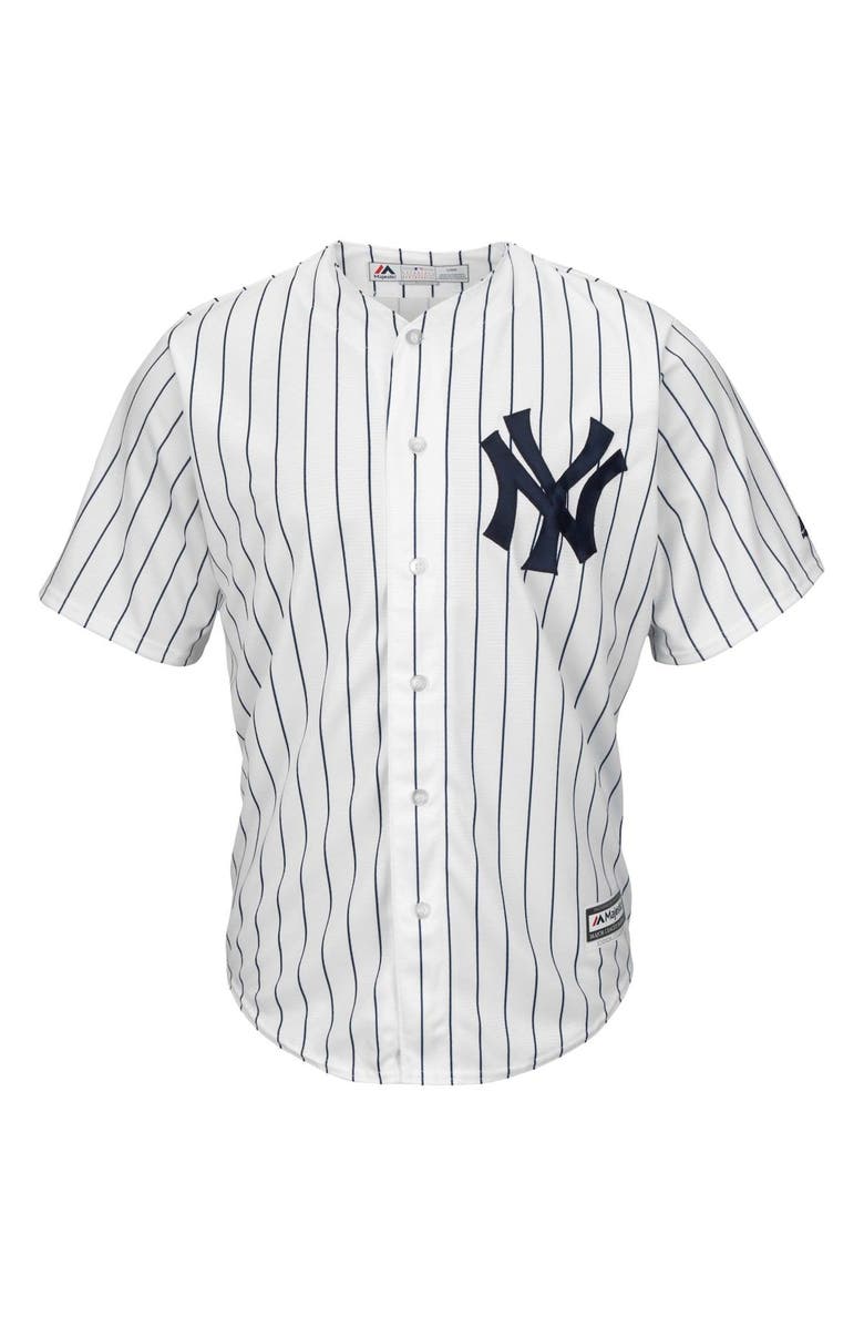 PROFILE Men's Gerrit Cole White/Navy New York Yankees Big & Tall Replica Player Jersey, Alternate, color, 