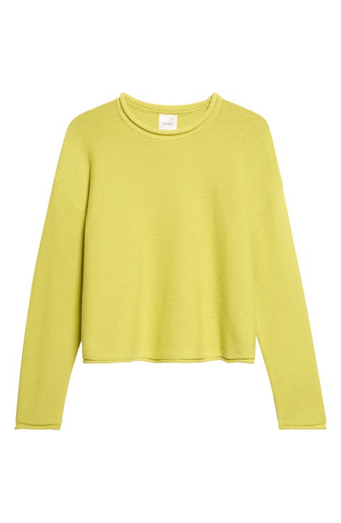 Mae Crewneck Cotton Blend Sweater