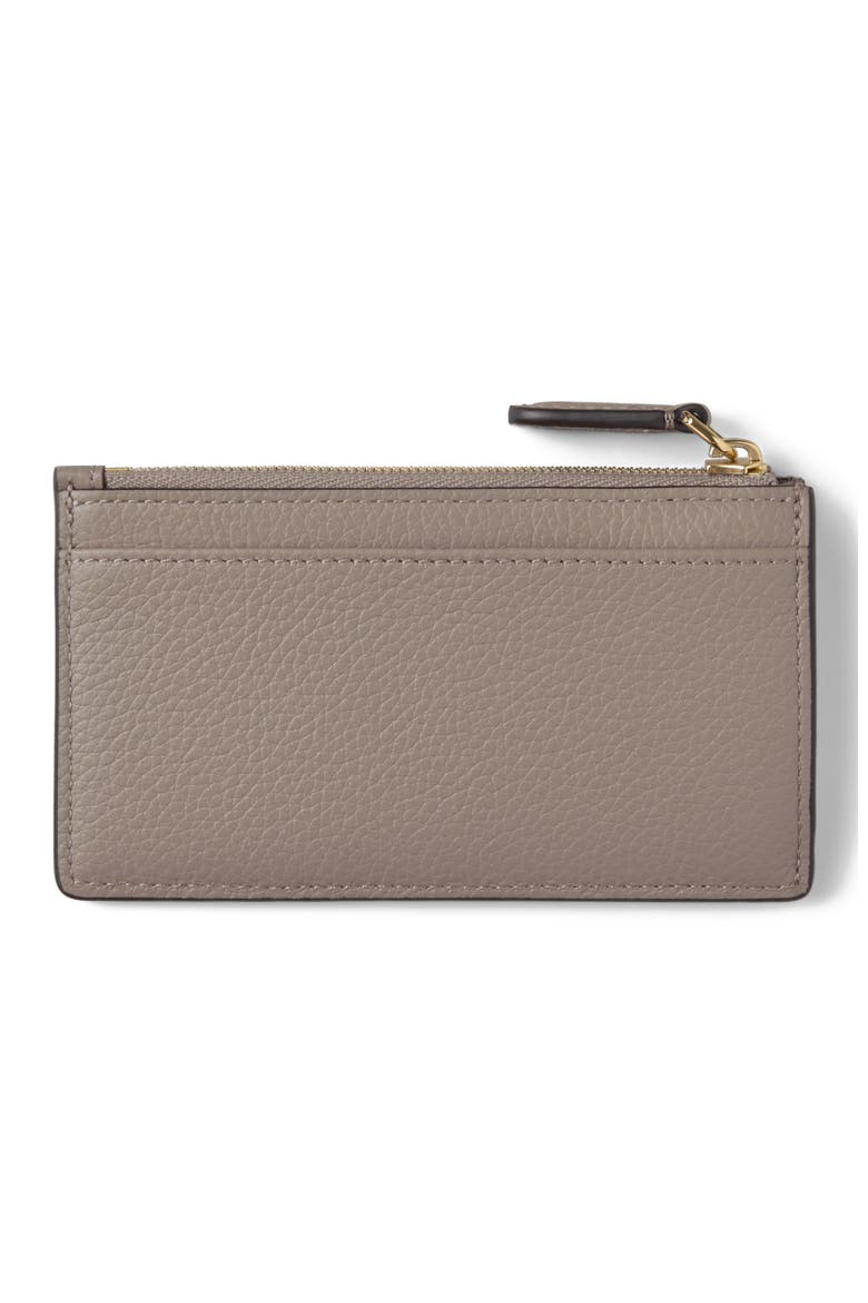 Continental Zipped Long Card Holder, Alternate, color, Cashmere Taupe