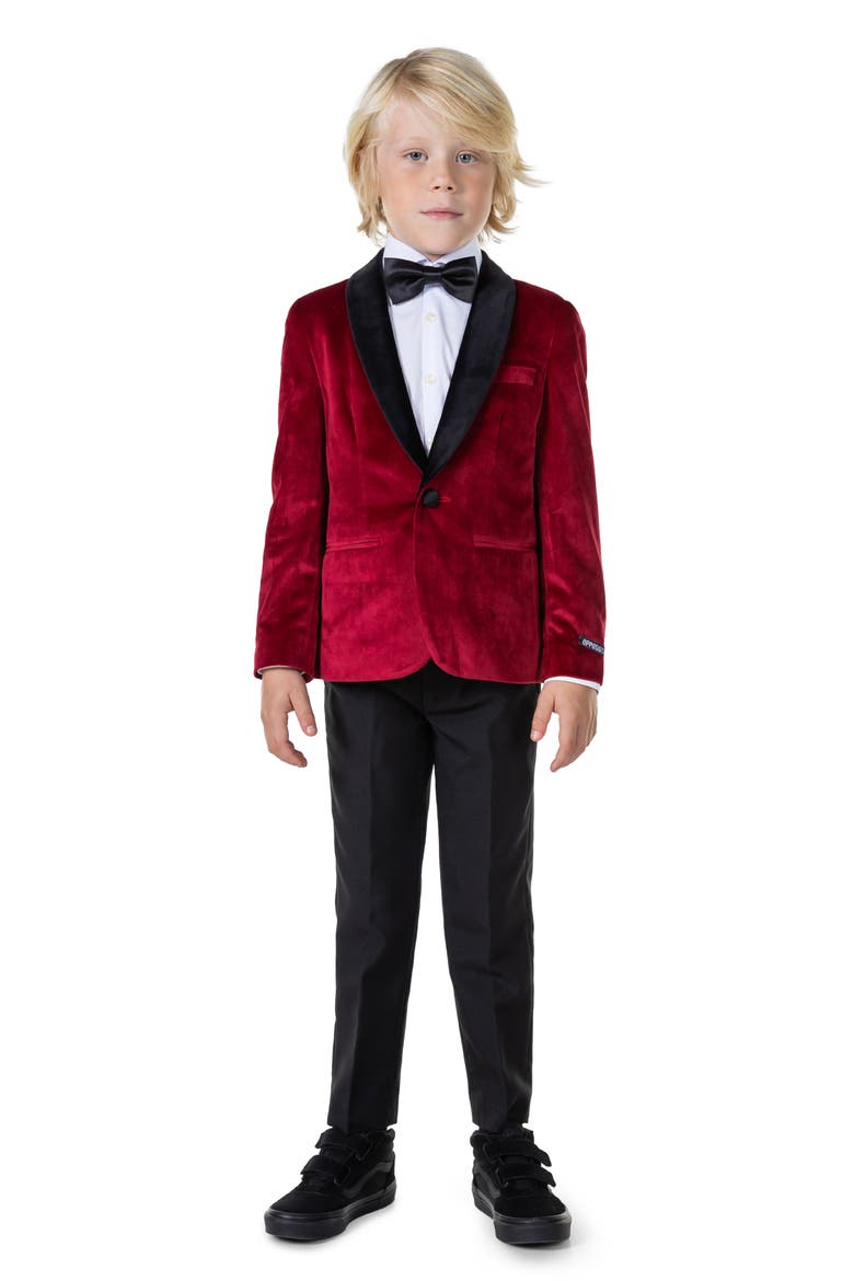 Kids' Deluxe Dinner Jacket, Alternate, color, RED