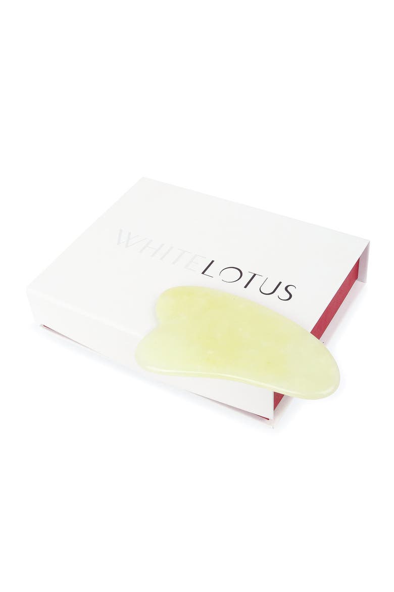 Genuine Premium Jade Gua Sha, Alternate, color, Green