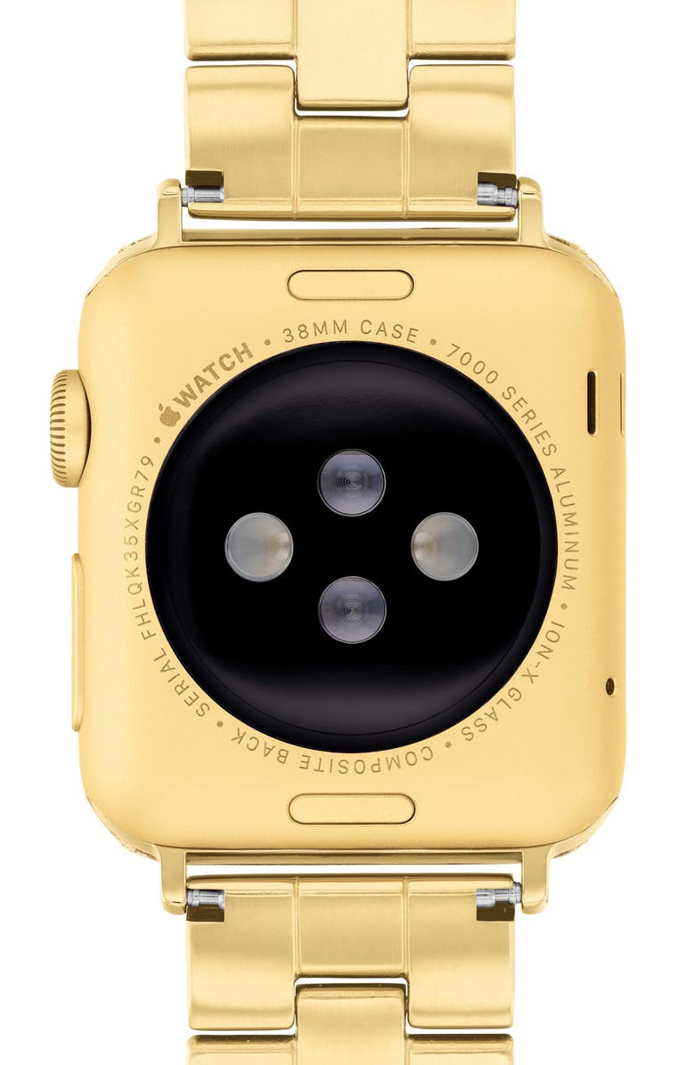 COACH Pavé Crystal Apple Watch<sup>®</sup> Bracelet Watchband, Alternate, color, 