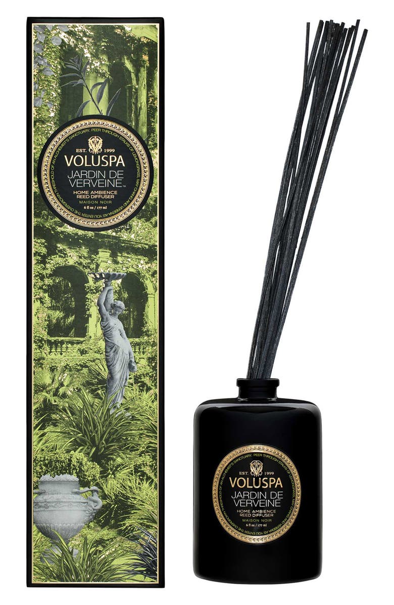 Voluspa Jardin de Verveine Reed Diffuser, Main, color, Black Tones